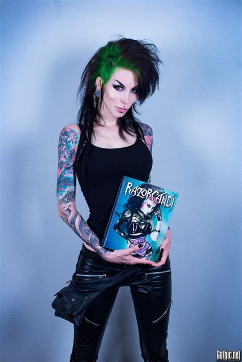 razer candi|RazorCandi Gothic Punk Deathrock Tattoo Pinup Icon .